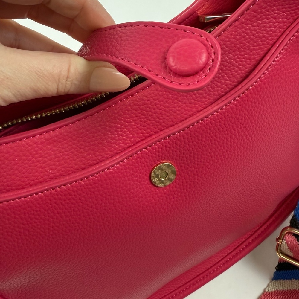 Calin Collection Pink Crossbody Purse Vegan Leather PETA Approved Bag NWT NEW - Picture 5 of 12